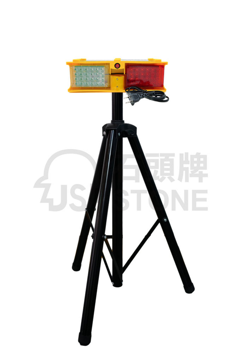 太陽能紅藍爆閃警示燈-三腳架型